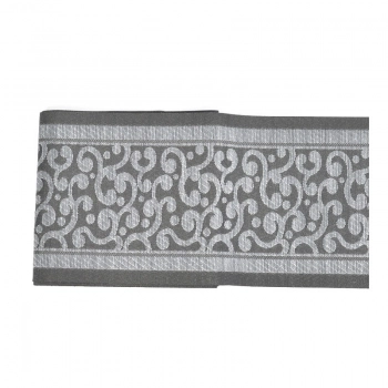 Bordiura taśma dekoracyjna tkaninowa 13091/us/16 T272 czarny -biały  szer 16 cm